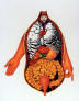 "desconocido XV" 145 x 114 cm Acrilico y lapices acuarelables, 2004 Cyro Garcia