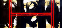 "Serie Indonesia" triptico 70 x 150 cm oleo y carbon compuesto sobre papel guarro, 2004  Marcos Bontempo